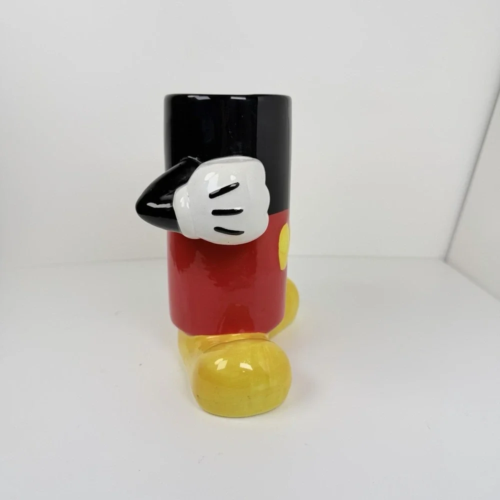 Disney Parks Mickey Mouse Ceramic Utensil Holder Crock No Spoons Pre-Owned